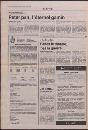 Le Soleil de Colombie, May 20, 1988, page 12