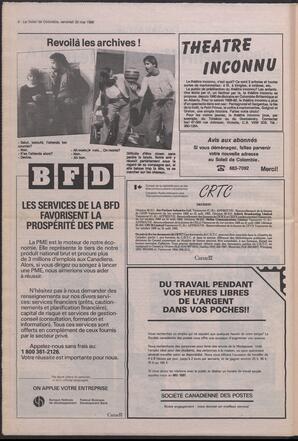 Le Soleil de Colombie, May 20, 1988, page 6