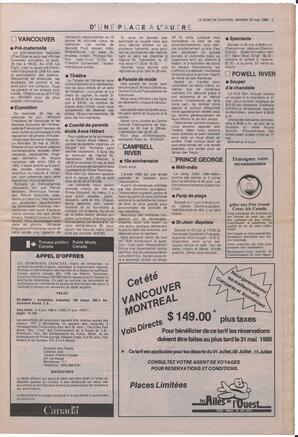 Le Soleil de Colombie, May 20, 1988, page 3