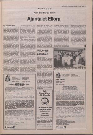 Le Soleil de Colombie, May 13, 1988, page 11