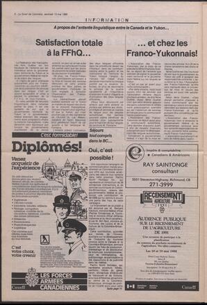 Le Soleil de Colombie, May 13, 1988, page 6