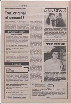 Le Soleil de Colombie, May 13, 1988, page 4