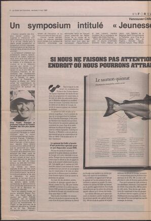 Le Soleil de Colombie, May 6, 1988, page 8