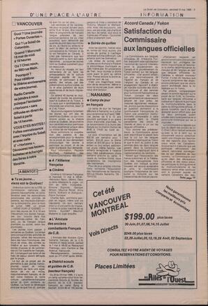 Le Soleil de Colombie, May 6, 1988, page 3