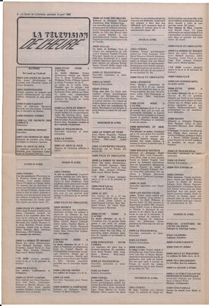 Le Soleil de Colombie, April 15, 1988, page 8