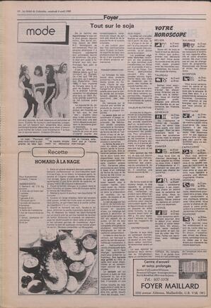 Le Soleil de Colombie, April 8, 1988, page 14