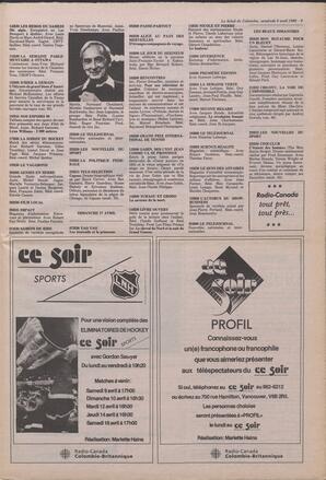 Le Soleil de Colombie, April 8, 1988, page 9