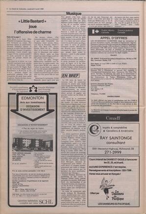 Le Soleil de Colombie, April 8, 1988, page 6