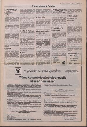 Le Soleil de Colombie, April 8, 1988, page 3