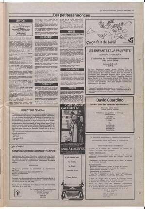 Le Soleil de Colombie, March 31, 1988, page 23