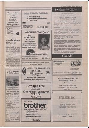 Le Soleil de Colombie, March 31, 1988, page 21