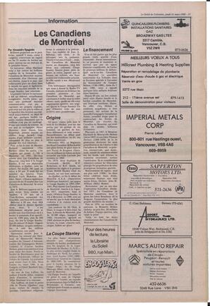 Le Soleil de Colombie, March 31, 1988, page 15