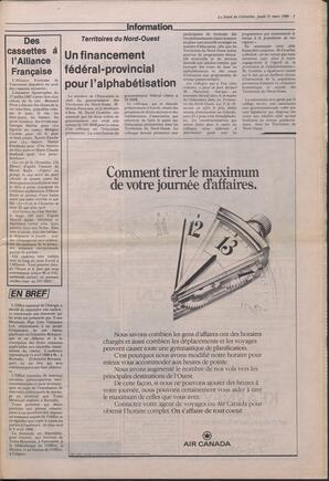 Le Soleil de Colombie, March 31, 1988, page 5