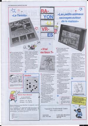 Le Soleil de Colombie, March 25, 1988, page 24