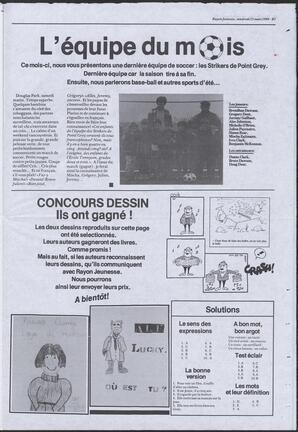 Le Soleil de Colombie, March 25, 1988, page 23