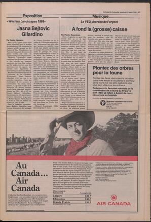 Le Soleil de Colombie, March 25, 1988, page 5