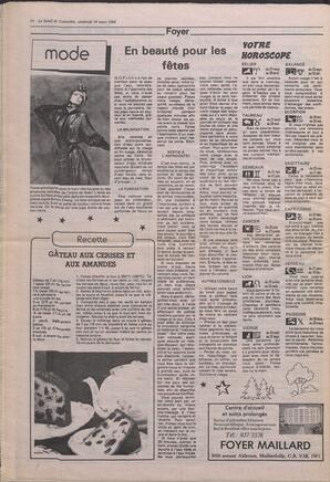 Le Soleil de Colombie, March 18, 1988, page 14