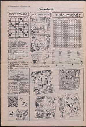 Le Soleil de Colombie, March 18, 1988, page 12