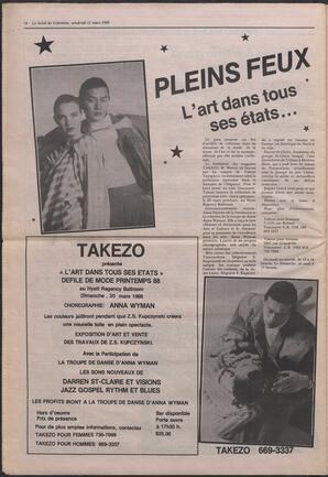 Le Soleil de Colombie, March 11, 1988, page 16