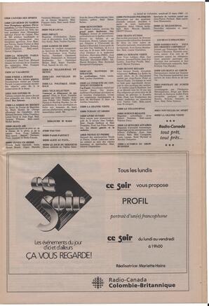 Le Soleil de Colombie, March 11, 1988, page 11