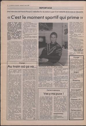 Le Soleil de Colombie, March 4, 1988, page 16