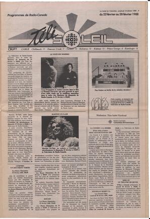 Le Soleil de Colombie, February 19, 1988, page 9