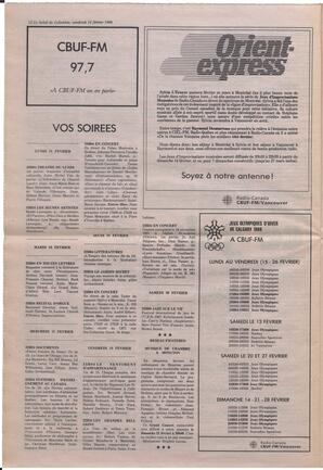 Le Soleil de Colombie, February 12, 1988, page 12