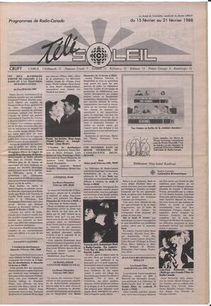 Le Soleil de Colombie, February 12, 1988, page 9