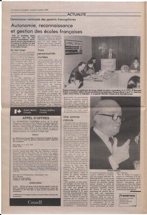 Le Soleil de Colombie, February 12, 1988, page 4