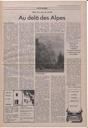 Le Soleil de Colombie, January 22, 1988, page 11