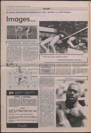 Le Soleil de Colombie, January 22, 1988, page 6