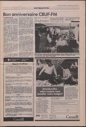 Le Soleil de Colombie, January 22, 1988, page 5