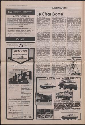 Le Soleil de Colombie, January 22, 1988, page 4