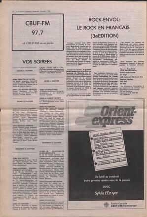 Le Soleil de Colombie, January 8, 1988, page 10
