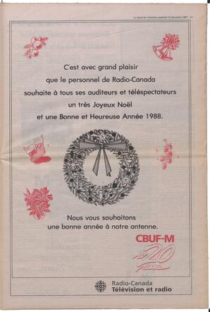 Le Soleil de Colombie, December 18, 1987, page 15
