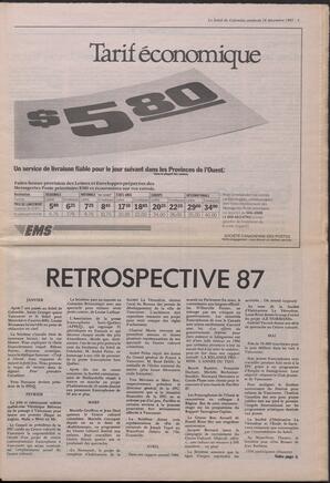 Le Soleil de Colombie, December 18, 1987, page 5
