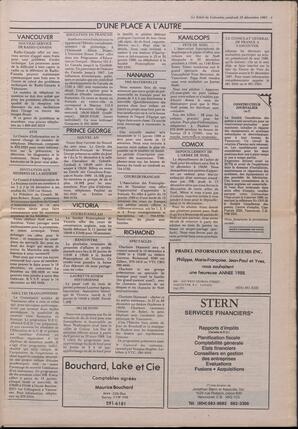 Le Soleil de Colombie, December 18, 1987, page 3