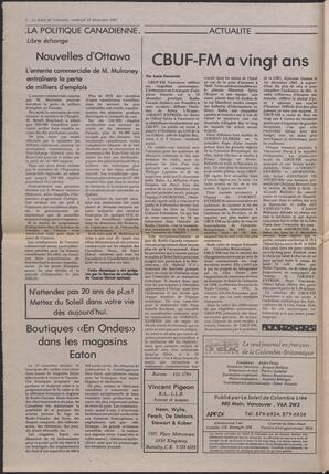 Le Soleil de Colombie, December 18, 1987, page 2