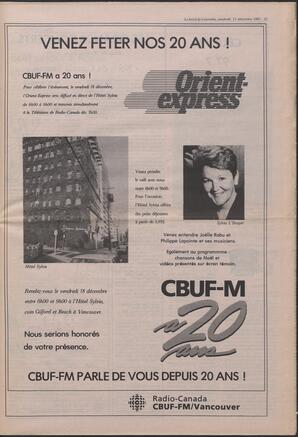 Le Soleil de Colombie, December 11, 1987, page 11