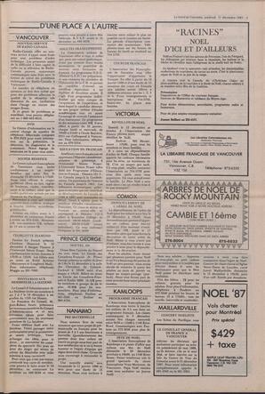 Le Soleil de Colombie, December 11, 1987, page 3