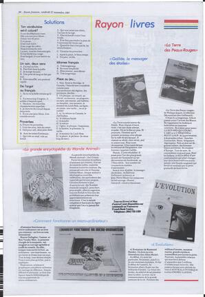 Le Soleil de Colombie, November 27, 1987, page 24