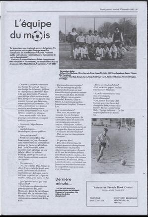 Le Soleil de Colombie, November 27, 1987, page 23