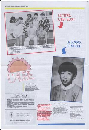 Le Soleil de Colombie, November 27, 1987, page 20