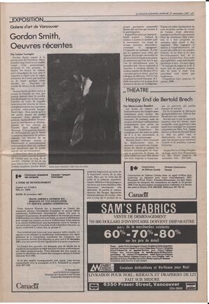 Le Soleil de Colombie, November 27, 1987, page 5