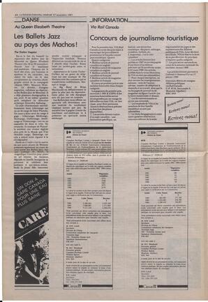Le Soleil de Colombie, November 27, 1987, page 4