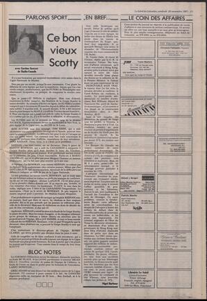 Le Soleil de Colombie, November 20, 1987, page 13