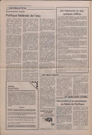 Le Soleil de Colombie, November 13, 1987, page 4