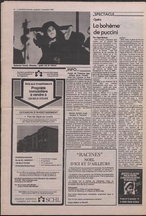 Le Soleil de Colombie, November 6, 1987, page 16