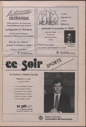 Le Soleil de Colombie, November 6, 1987, page 11