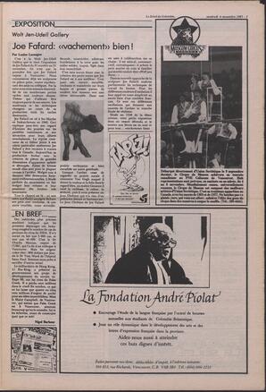 Le Soleil de Colombie, November 6, 1987, page 7